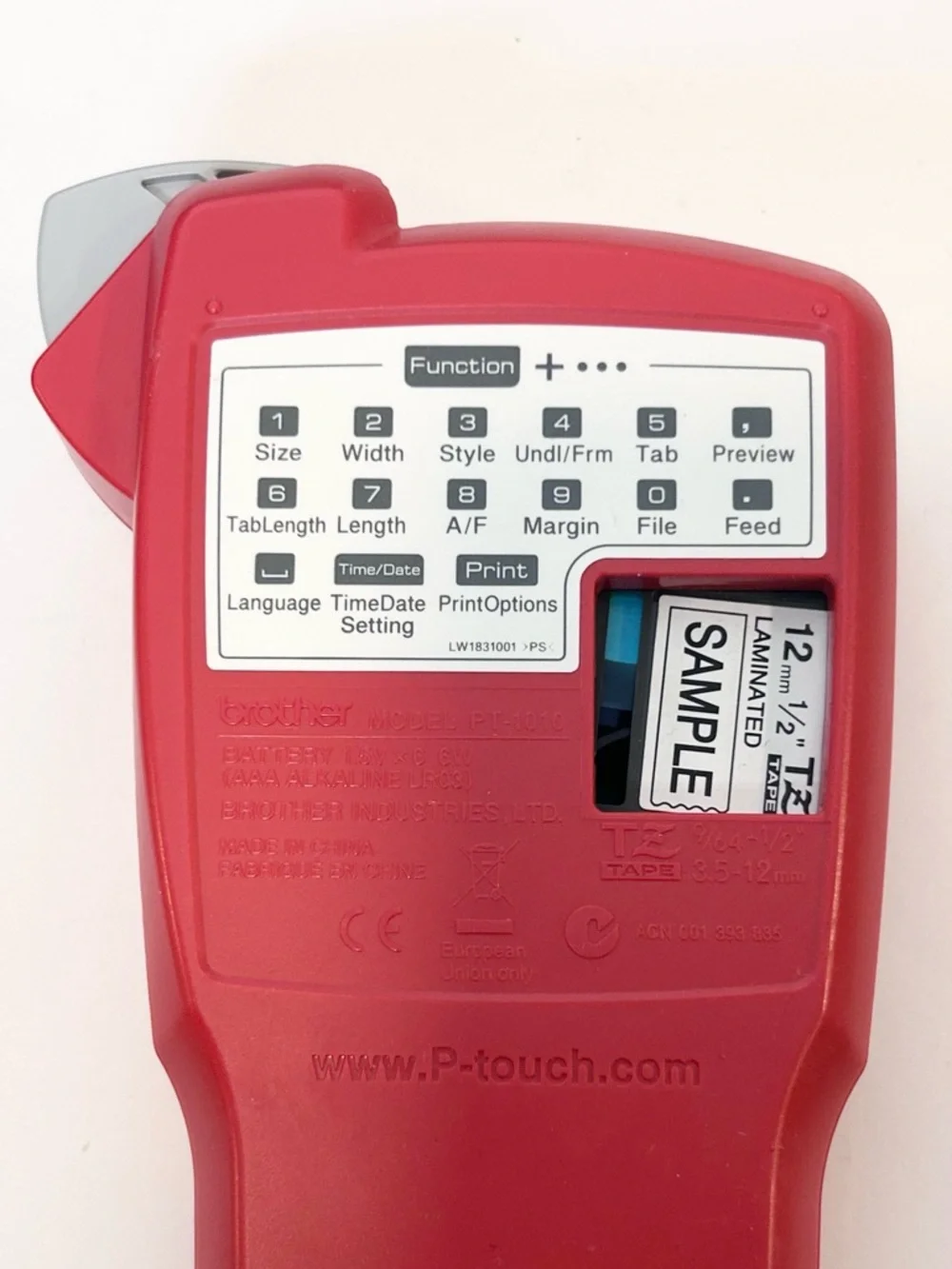 Brother P-Touch Red Label Maker Model PT-1010 Thermal Printer